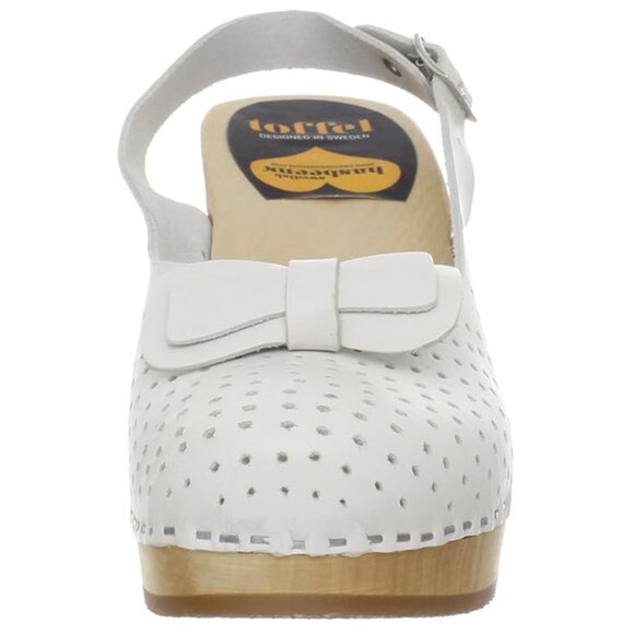 RARE Swedish Hasbeens Mimmi Heeled Slingback Sandal White EU 40/9 M - Picture 6 of 16